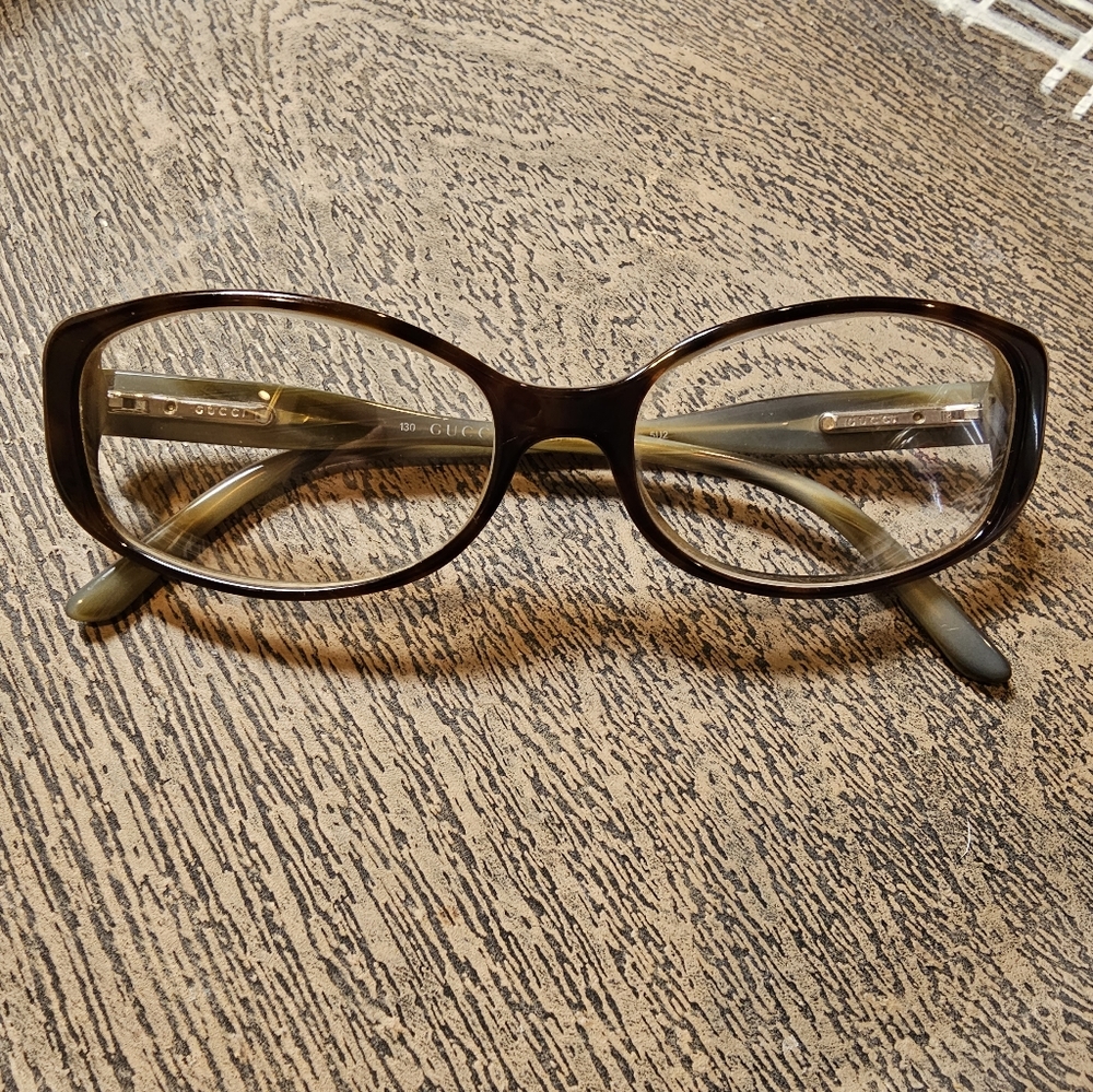 Gucci eye glasses with rhinestone detail. Vintage